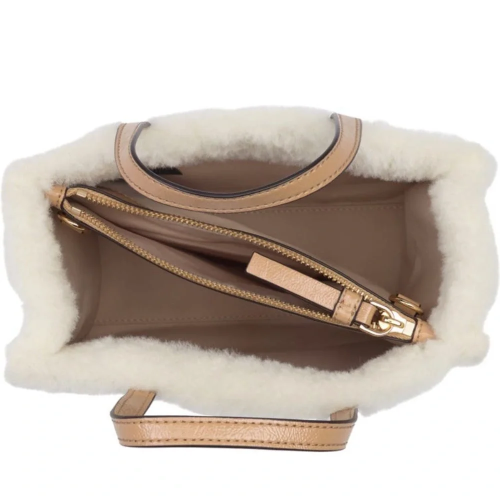 Marc Jacobs Mini grind faux fur trimmed tote - Picture 3 of 5